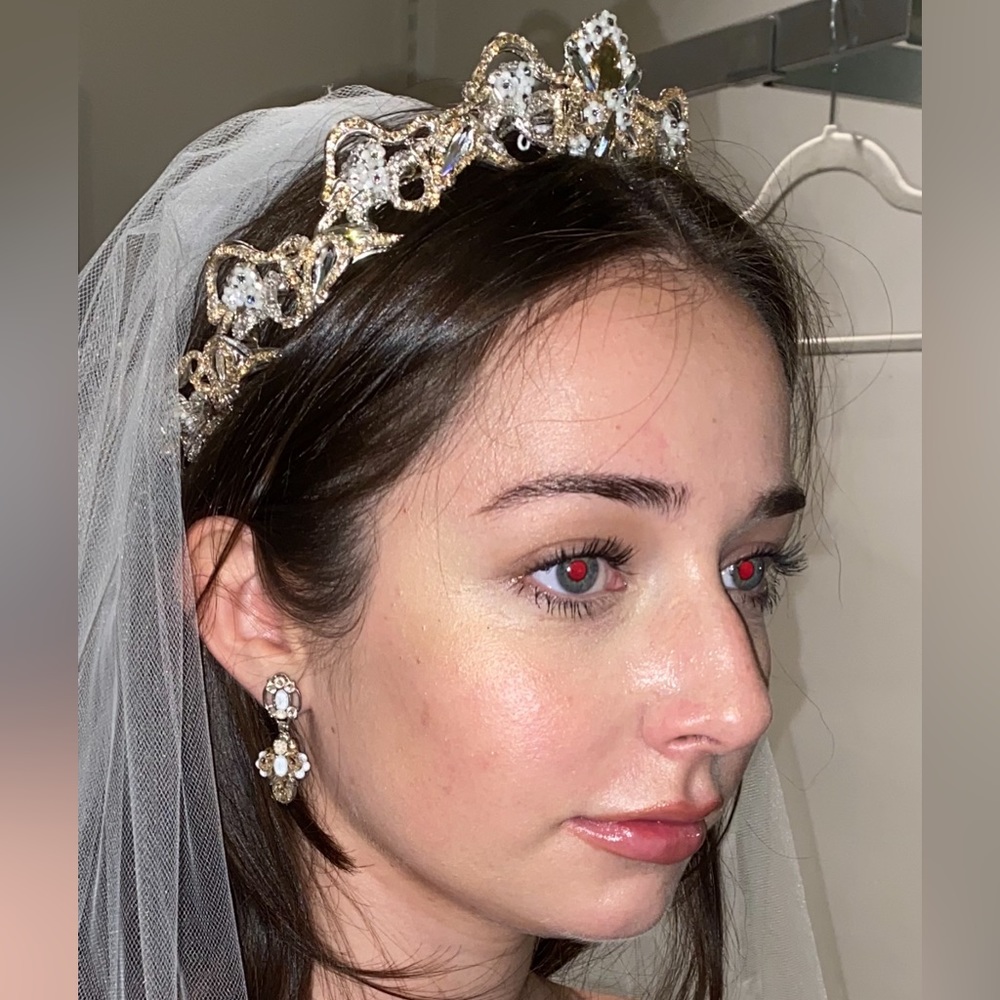 Maria Elena Bridal Headpiece and Earring set